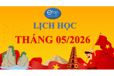LỊCH HỌC THÁNG 05/2026